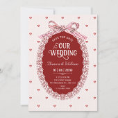 Save The Date Mariage coquette (Devant)