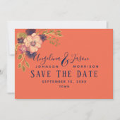 Save The Date Mariage corail (Devant)