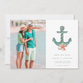 Save The Date Mariage côtier Photo Enregistrer la date (Devant)