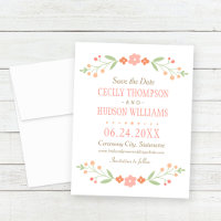 Mariage Couronne Fleurie de Corail Charmante