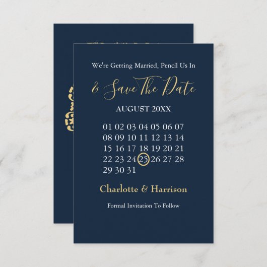 Save The Date Mariage crânes de sucre Till Death Us Do Part (Devant / Derrière)