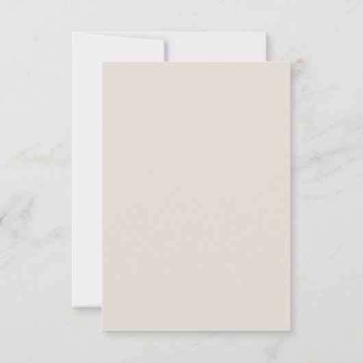 Save The Date Mariage Cream Enregistrer l'invitation Date Neutre (Dos)