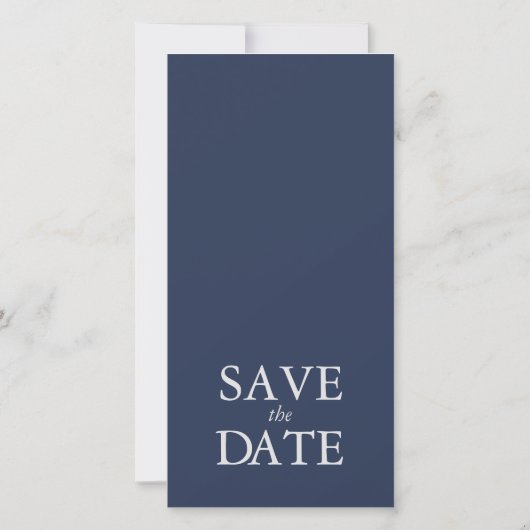 Save The Date Mariage d'Ancre Blue Wave ID836 (Dos)