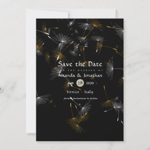 Save The Date Mariage Dandelion Confetti