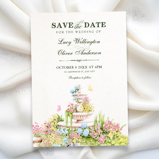 Save The Date Mariage dans le jardin