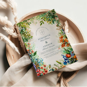 Save The Date Mariage dans le jardin botanique lumineux