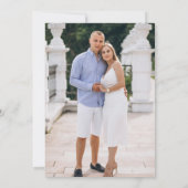 Save The Date Mariage dans le jardin de l'Hydrangea Blue Preppy (Dos)