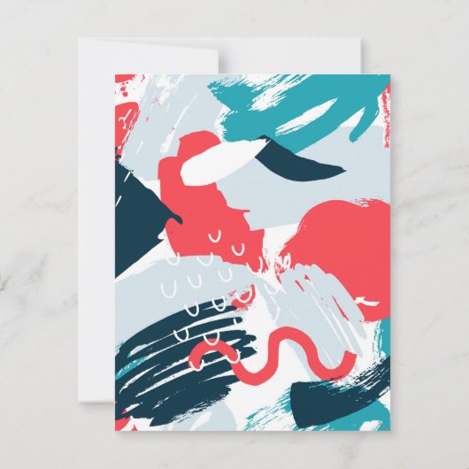 Save The Date Mariage dans les Caraïbes peint Enregistrer la dat (Dos)