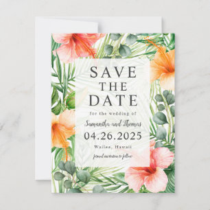 Save The Date Mariage dans Paradise Enregistrer la date