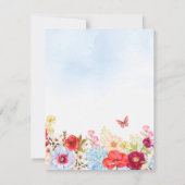 Save The Date Mariage dans un jardin fleuri (Dos)