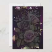 Save The Date Mariage dans un pot Mason aux fleurs violettes som (Dos)