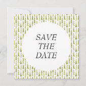 Save The Date Mariage dans une forêt aquarelle (Devant)