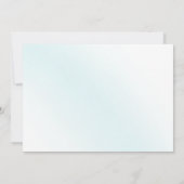 Save The Date Mariage d'aquarelle bleu (Dos)