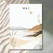 Save The Date Mariage d'aquarelle Coastal Chic Beach