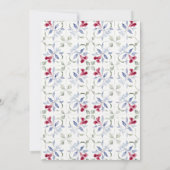 Save The Date Mariage d'aquarelle de porte marocaine tropicale (Dos)