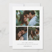 Save The Date Mariage d'aquarelle d'été florale tropicale (Dos)