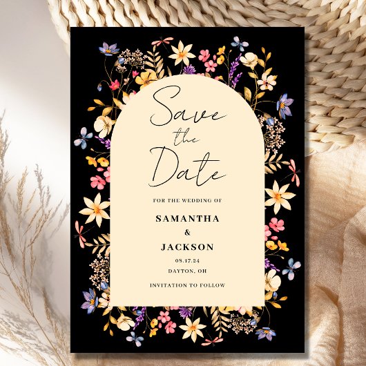Save The Date Mariage d'aquarelle florale