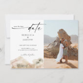 Save The Date Mariage d'aquarelle minimaliste moderne (Devant)