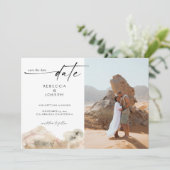 Save The Date Mariage d'aquarelle minimaliste moderne (Debout devant)