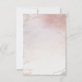 Save The Date Mariage d'aquarelle Ombre Blush Pink Froid (Dos)