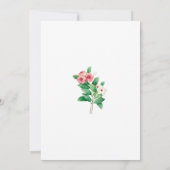 Save The Date Mariage d'aquarelle périphérique fleur sauvage (Dos)