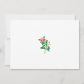 Save The Date Mariage d'aquarelle périphérique fleur sauvage (Dos)