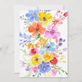 Save The Date Mariage d'aquarelle ressort (Dos)