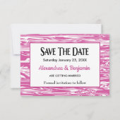 Save The Date Mariage d'aquarelle rose moderne Personnaliser (Devant)