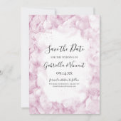 Save The Date Mariage d'aquarelle rose pâle (Devant)