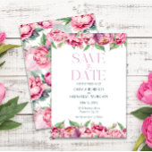 Save The Date Mariage d'aquarelle rose pâle