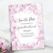 Save The Date Mariage d'aquarelle rose pâle