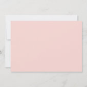 Save The Date Mariage d'aquarelle rose pâle et pâle pour Fleurs (Dos)