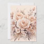 Save The Date Mariage d'arc rose de pêche à la crème (Dos)