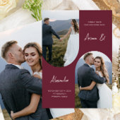 Save The Date Mariage d'arche photo de Bourgogne moderne