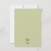 Save The Date Mariage d'armature de verdure rustique (Dos)