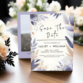 Save The Date Mariage d'arrosage de la lavande de prune d'automn