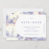Save The Date Mariage d'art Toile de Jouy (Devant)