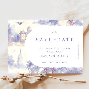Save The Date Mariage d'art Toile de Jouy