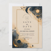 Save The Date Mariage d'Astrologie Sombre (Devant)