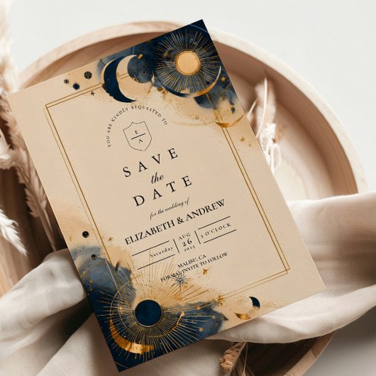 Save The Date Mariage d'Astrologie Sombre
