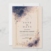 Save The Date Mariage d'Astrologie Sombre (Devant)