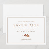Save The Date Mariage d'automne (Devant / Derrière)