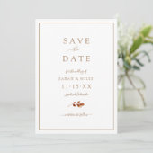 Save The Date Mariage d'automne (Debout devant)