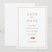 Save The Date Mariage d'automne (Devant / Derrière)