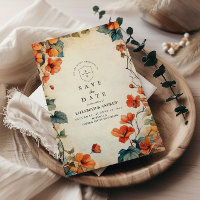 Mariage d'automne à fleurs traînantes