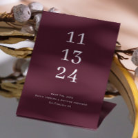 Mariage d'automne au vin sombre | Bourgeon de Bour