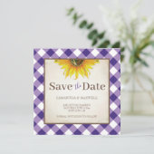 Save The Date Mariage d'automne avec un carton d'invitation à da (Debout devant)