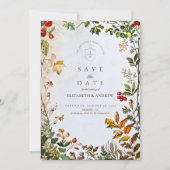 Save The Date Mariage d'automne vintage (Devant)