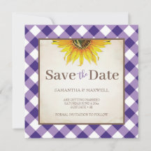 Mariage de automne Avec Violet En vichy Enregistre