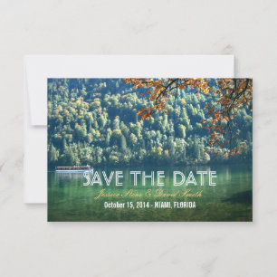 Save The Date Mariage de automne de Mountain Lake Sauvegardez le